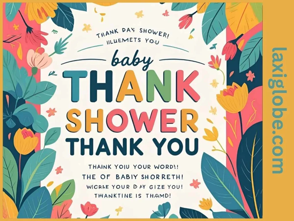 Baby Shower Thank You Card Wording