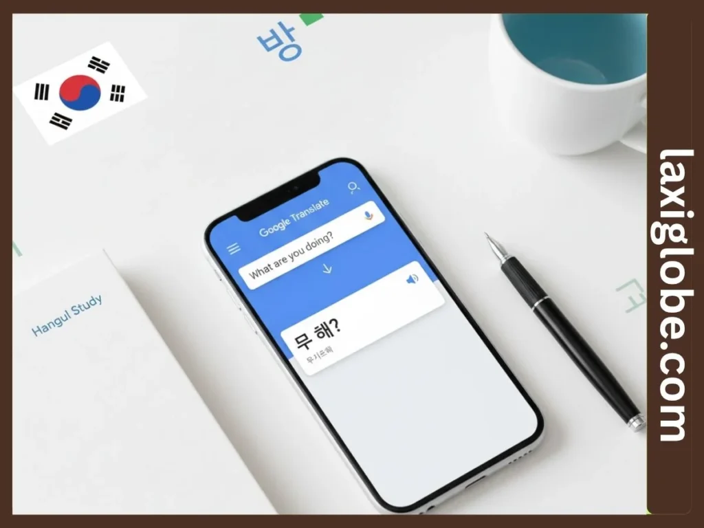 What Are You Doing? in Korean Google Translate