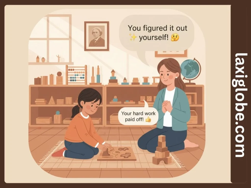 What to say instead of good job montessori