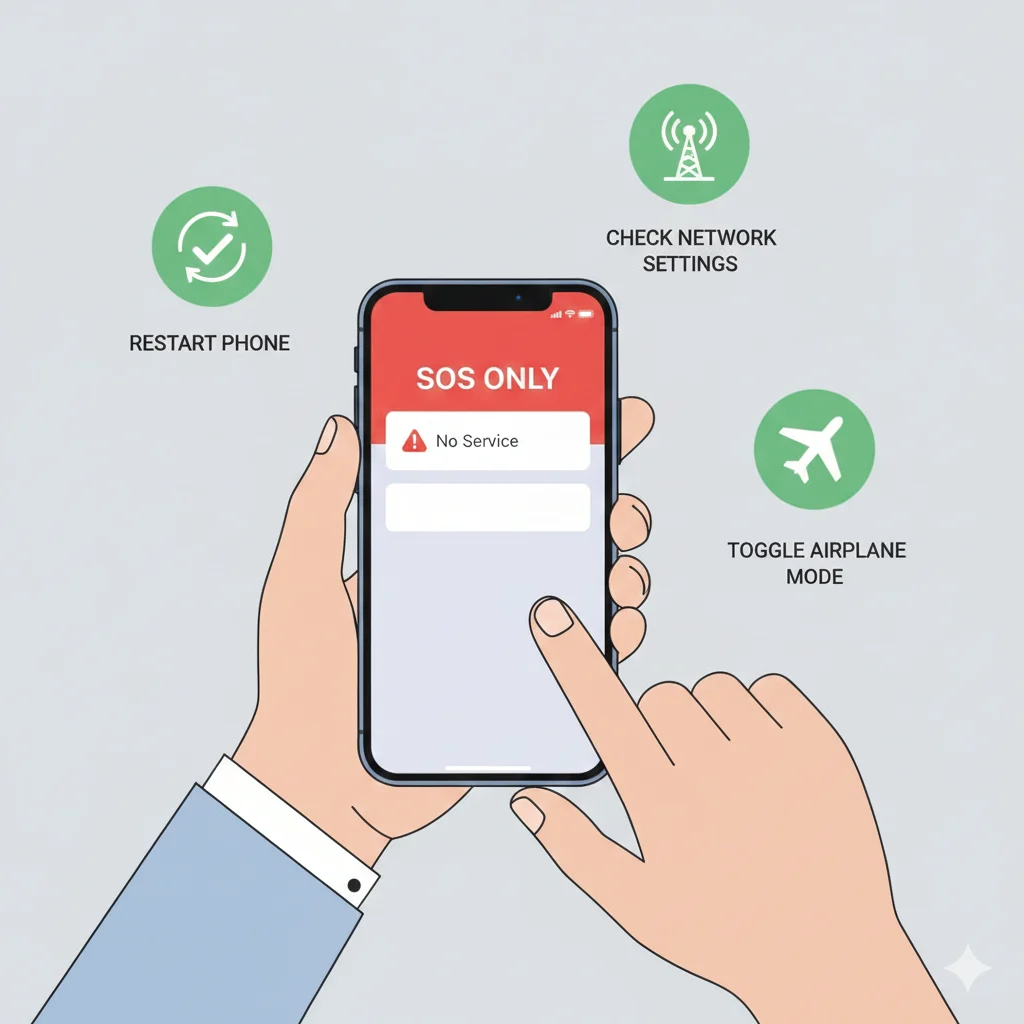 What to Do If You See SOS or SOS Only