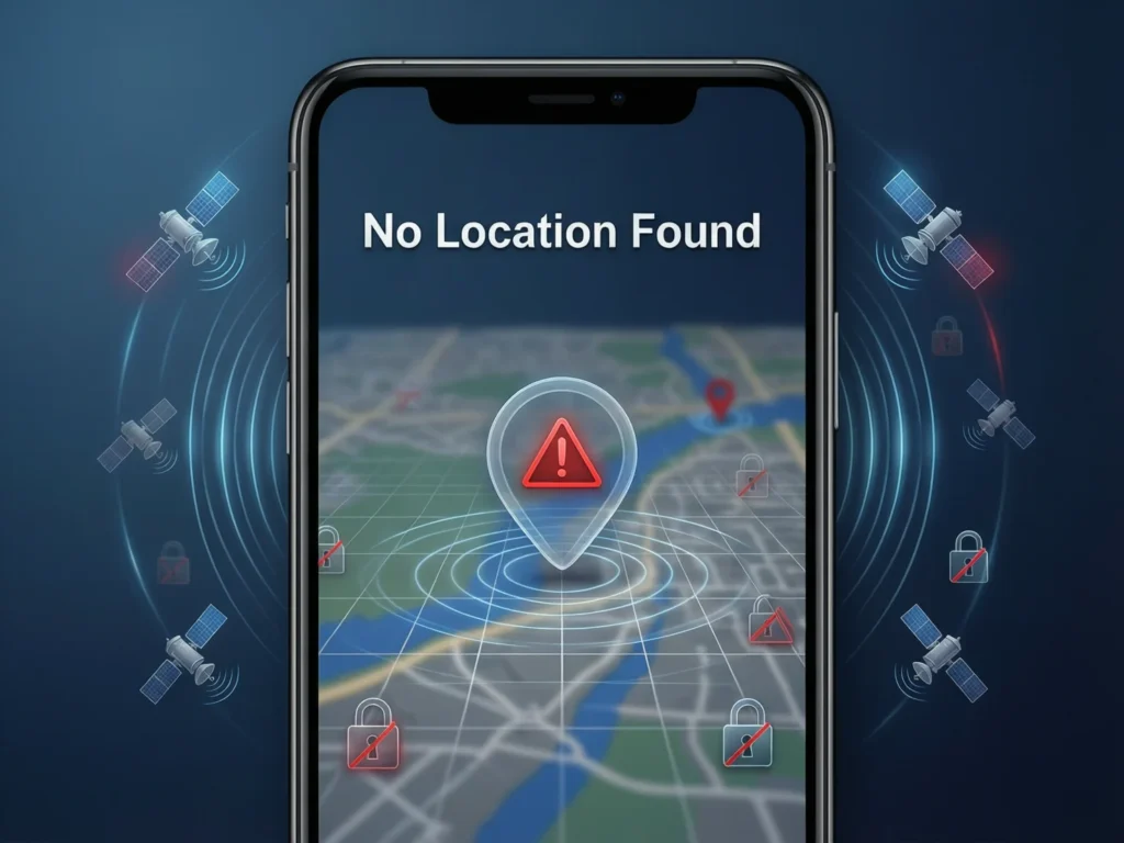 Definition & Meaning of No Location Found