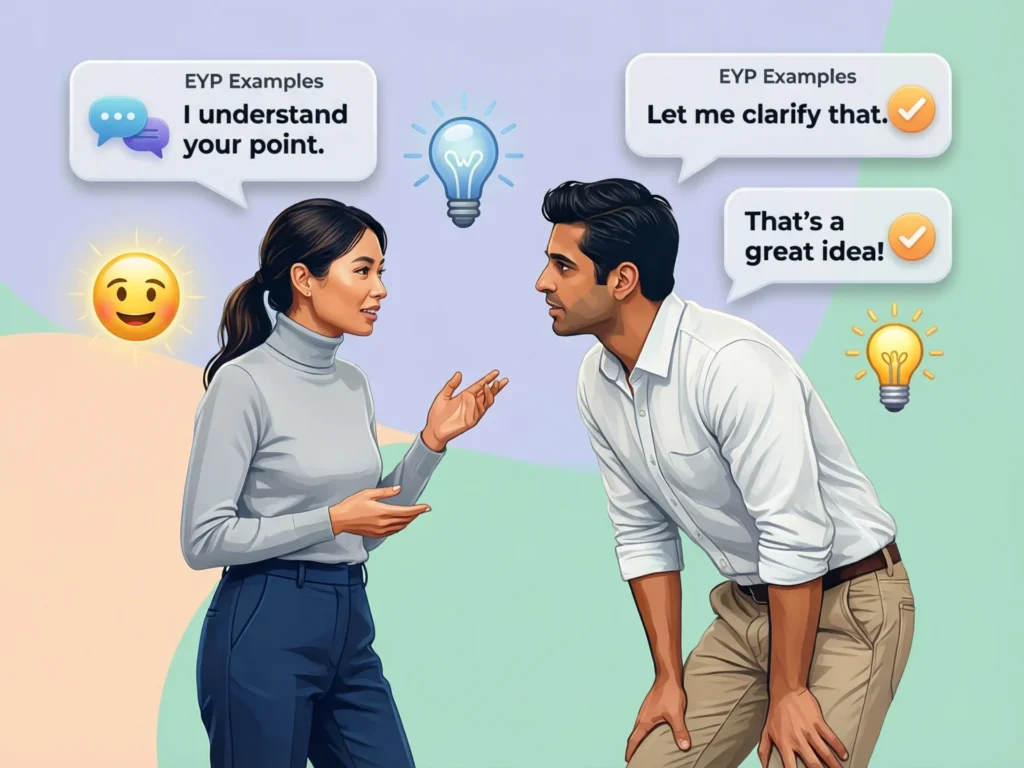 Examples of EYP in Conversations