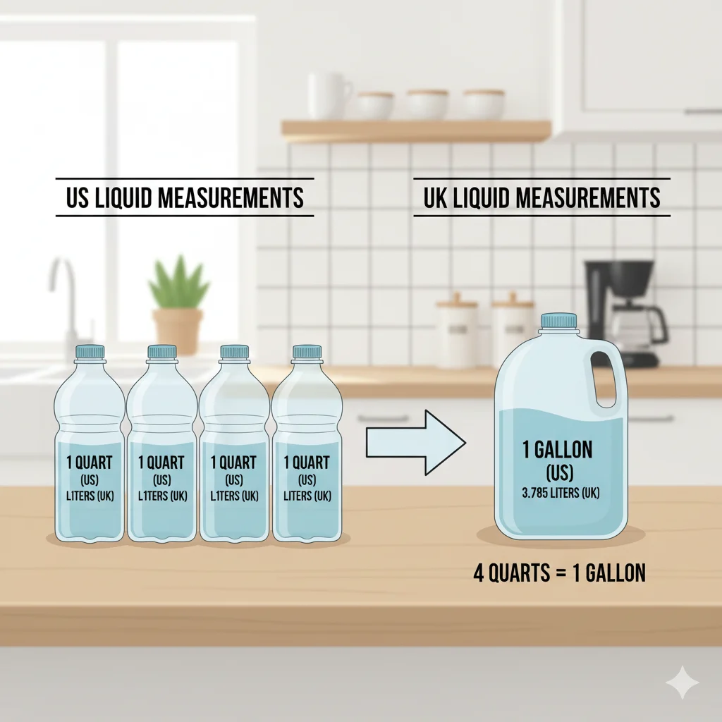 Does 4 Quarts Equal 1 Gallon?