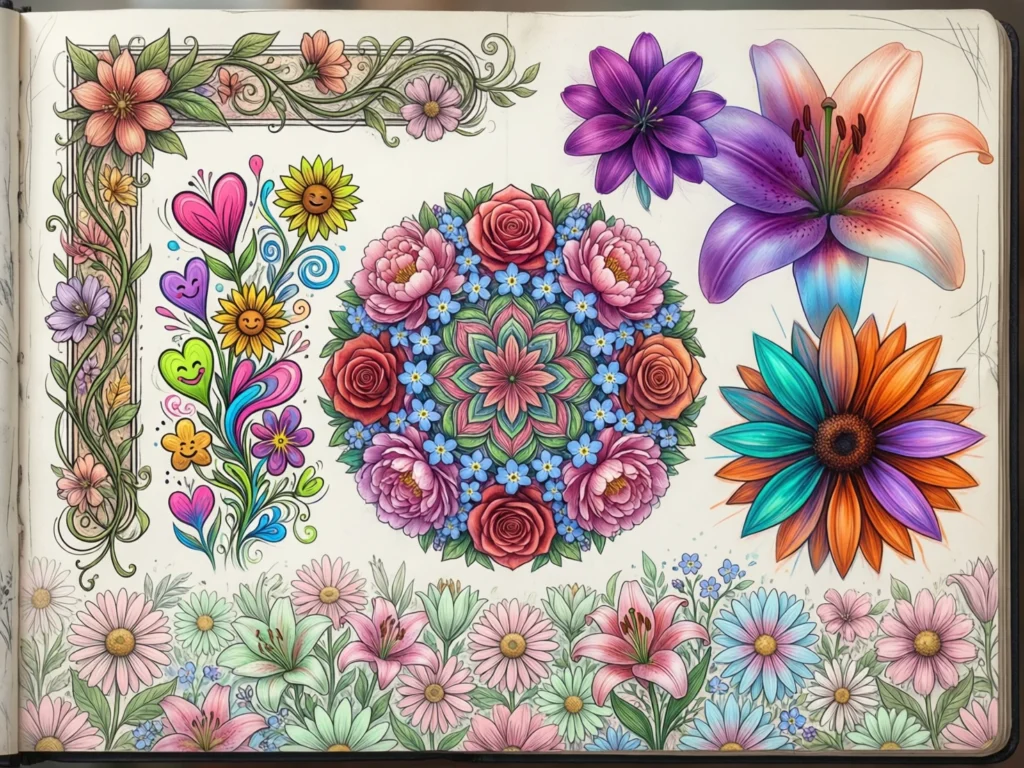 Flower Drawing Ideas for Creativity