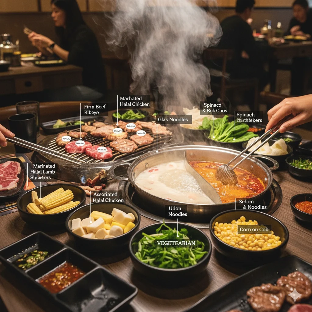 Halal & Vegetarian Options at Kpot 