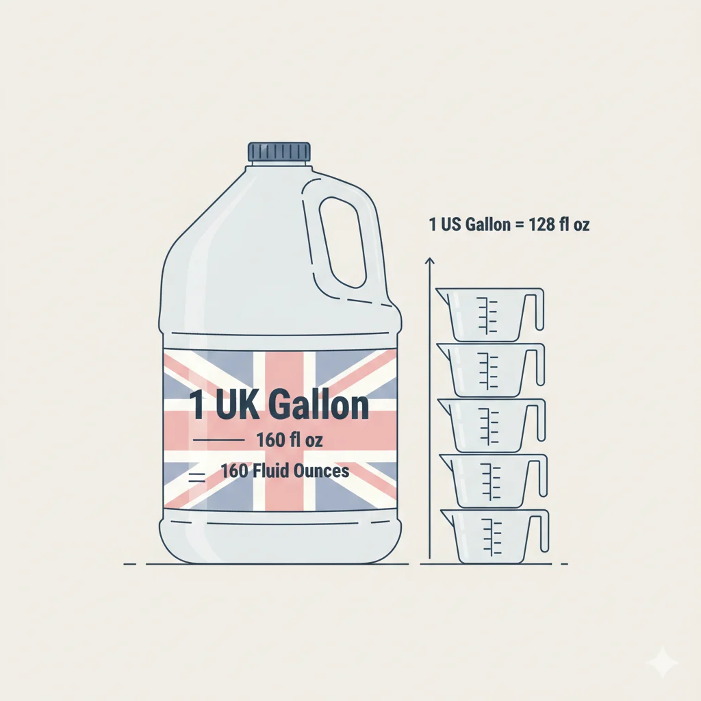 How Many Ounces Are in a UK Gallon?