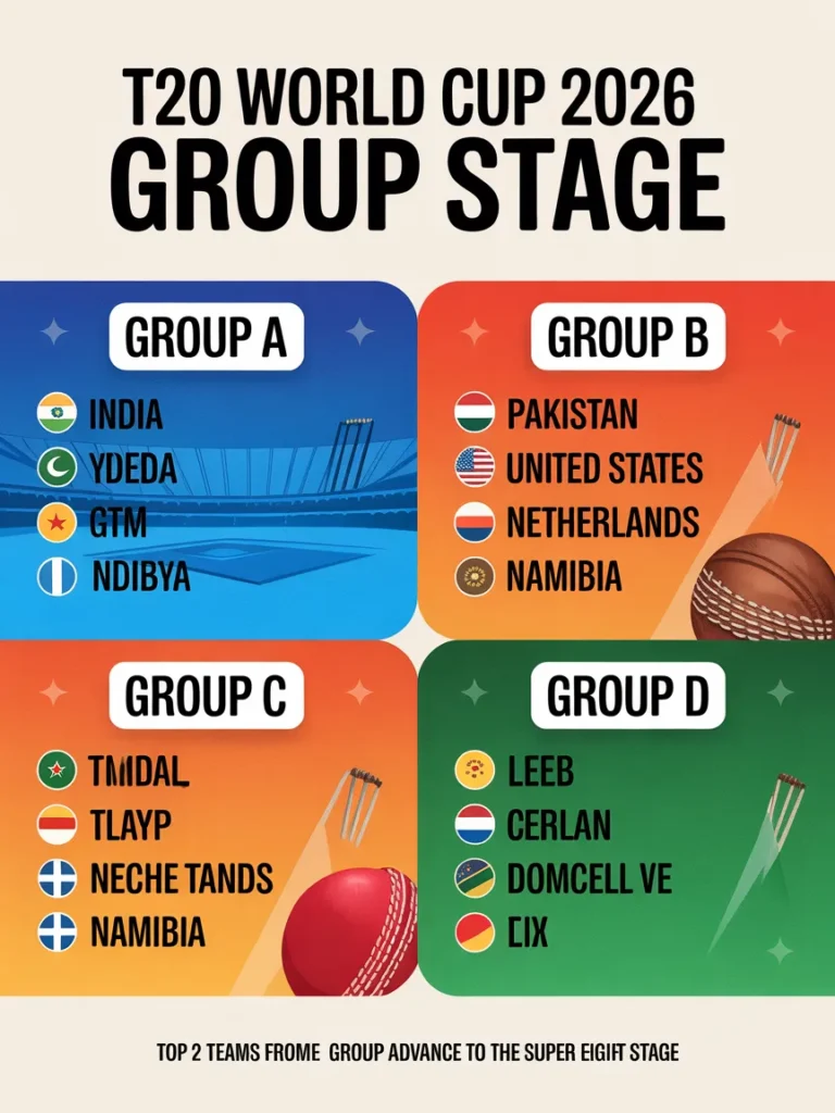 T20 World Cup 2026 Groups