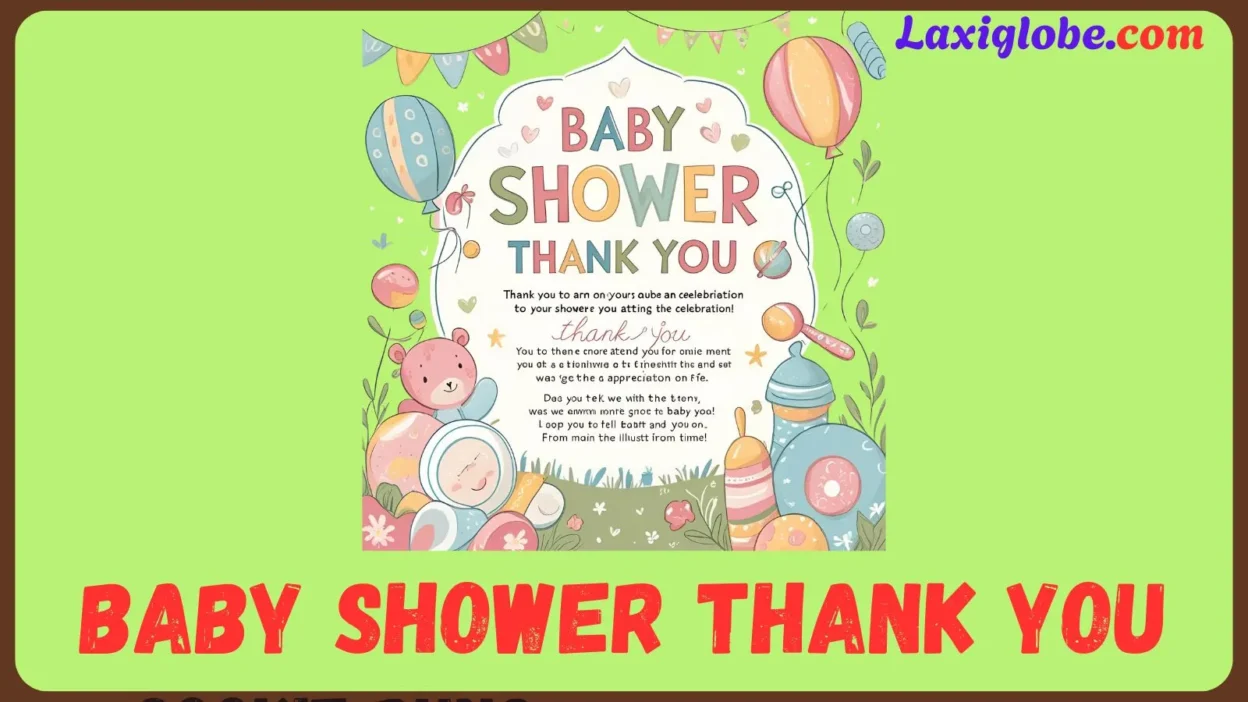 Baby Shower Thank You Card