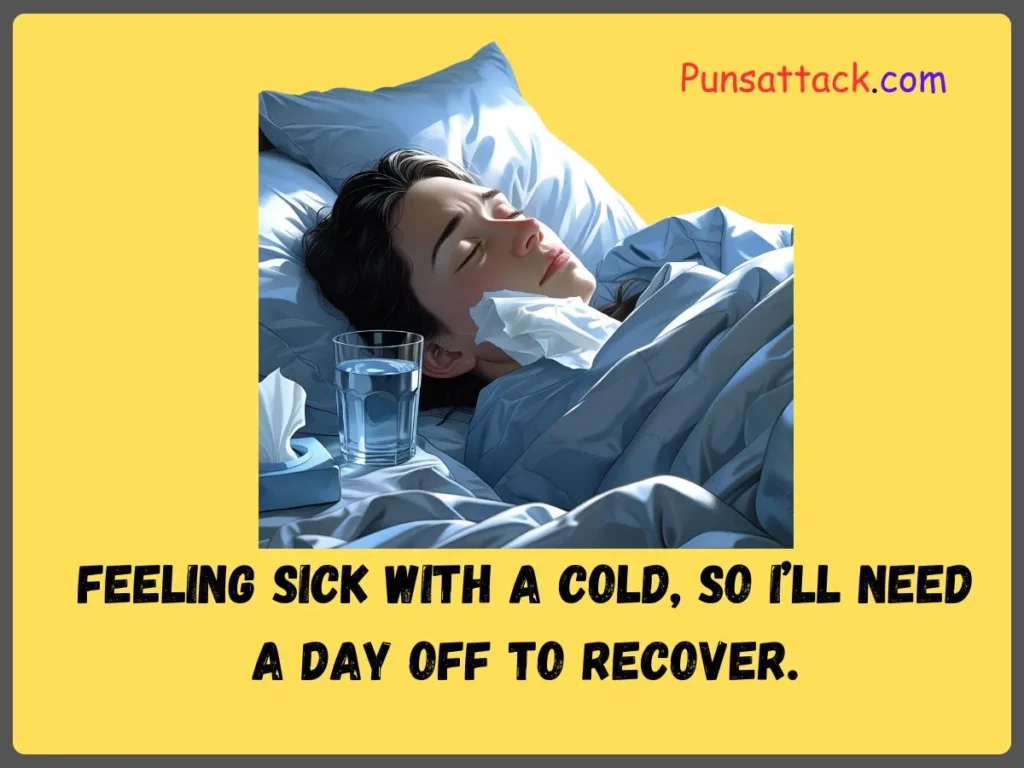 Sick Text Message for Cold