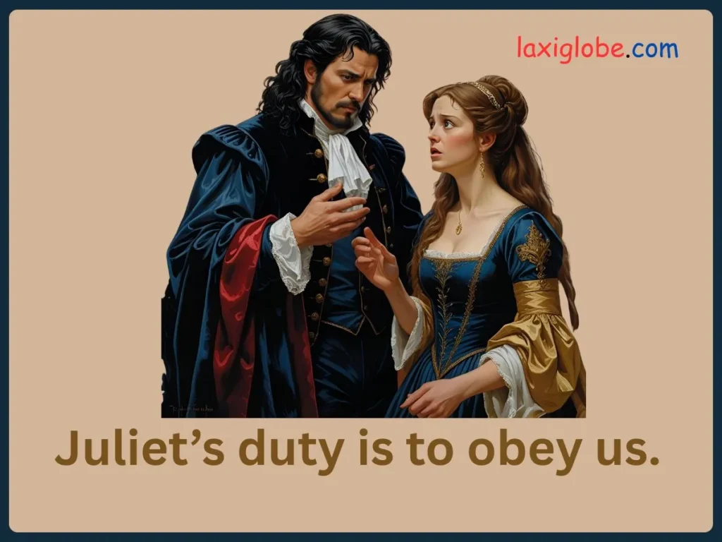 What Does Lord Capulet Tell His Wife to Say to Juliet?