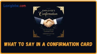 What to Say in a Confirmation Card