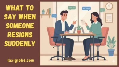 What to Say When Someone Resigns Suddenly