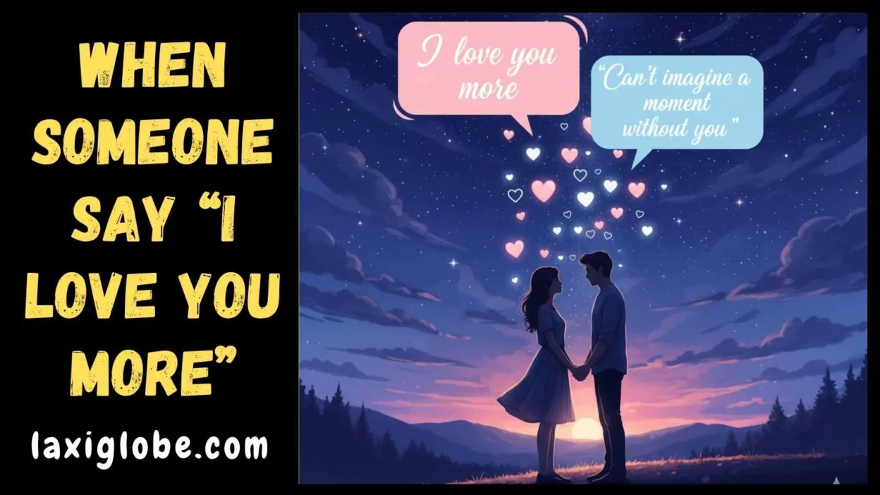 When Someone Say “I Love You More”